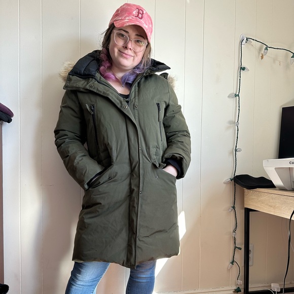 Soia & Kyo Veda Olive Moss Down Parka - Picture 1 of 13